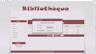 Gestion bibliotheque JSF SPRING HIBERNATE [upl. by Campagna398]