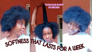 Do This Every Hair Washday for Long lasting SOFTNESS and MOISTURE Retention  4c hair [upl. by Dulcy]