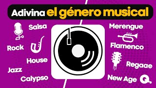 100 géneros musicales 🎵🎸  Adivina los géneros musicales 🎺🎧 [upl. by Tedder]