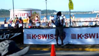 Subic Bay International Triathlon 2011 transition from Bike to run [upl. by Tebazile449]