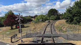 DIESEL LOCOMOTIVE CAB RIDE  Y Class Y133 Victorian Goldfields Railway [upl. by Popelka]