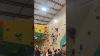 this was a fight 😂😂 bouldering climbing competition send slab fight fyp subscribe like [upl. by Bronez]