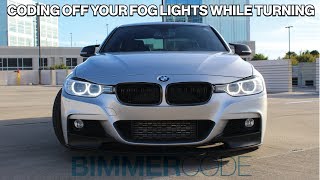 BIMMERCODE CODING YOUR FOG LIGHTS OFF WHILE TURNING [upl. by Lertnahs122]