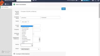 Bullhorn Training 2 2 Adding a Candidate Record Using the Resume Wizard [upl. by Penni335]