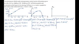 1D Motion Instantaneous Acceleration Level 2 Example 1 [upl. by Pearce517]