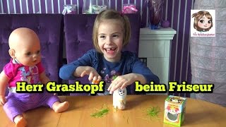 HANNAH SPIELT FRISEUR und Herr GraskopfEi muss leiden 💇🏻‍♂️ Wir sähen Gras in einem Ei 🥚 [upl. by Rye]