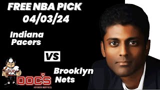 NBA Picks  Pacers vs Nets Prediction 432024 Best Bets Odds amp Betting Tips  Docs Sports [upl. by Juxon]