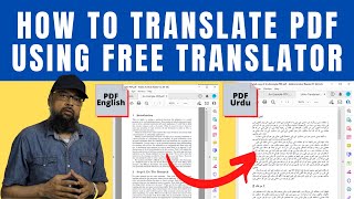 How to Translate PDF in any Language using Free Online PDF Translator [upl. by Stent]