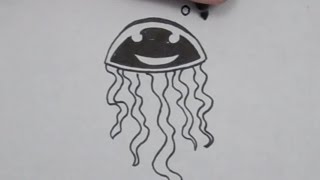 How to Draw a Jellyfish [upl. by Morette]