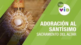 Adoración al Santísimo Sacramento del altar 🙏🏻 Tele VID [upl. by Maon969]