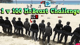 1 v 100 MrBeast Challenge  theLGX POV [upl. by Tebor]