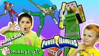 POWER RANGERS Minecraft Contest With HobbyFrog  HobbyBear Decides the Winner HobbyPigTV [upl. by Gass]