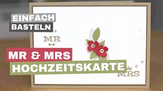 Hochzeitseinladung selber basteln  Hochzeitskarte schnell und einfach [upl. by Ahseekal390]