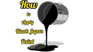 How to Apply Black Japan Paint  on the Plywood [upl. by Iloj]