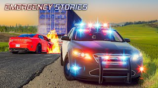 BeamNGTV Emergency Stories Epic Police Chase  BeamNG Drive [upl. by Ahsinod215]