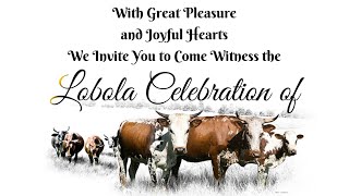 Lobola Celebration Video Invitation  Traditional Wedding Invitation [upl. by Hesper483]