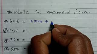 Write the following in expanded formसंख्या को विस्तारित रूप में लिखिए [upl. by Ymled360]