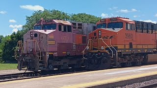 Galesburg Illinois Railroad Days Railfaning 62724 [upl. by Fabozzi]