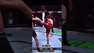 Double elbow KO Magomedov 🥶🥶🥶👊🏼 ufc magomedov ufc308 [upl. by Yetsirhc]