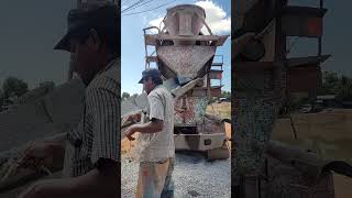 Preparing cements cement construction building truck [upl. by Neffets]