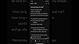 Psalm418 evening prayer for help youtubeshorts [upl. by Enirtak135]