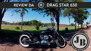 Rápido review da Drag Star 650  Yamaha Drag Star 650 [upl. by Nosittam571]