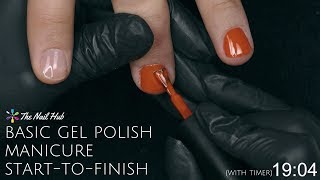 How To Apply Gel Polish StarttoFinish Real Time [upl. by Isoj]