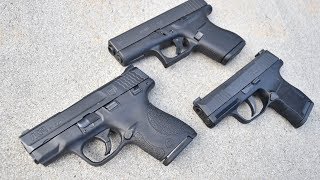 P365 Vs MampP Shield Vs Glock 43Clash Of Concealed Carry [upl. by Nicolella669]