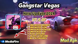 Gangstar Vegas v750f  New Update 2024  Unlimited Money Unlimited Gem  Mod Apk [upl. by Luebke]