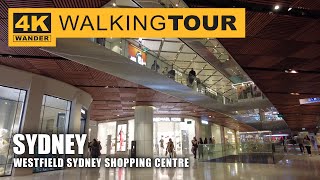 Westfield Sydney Shopping Centre Walking Tour in Sydney Australia 4K 60fps [upl. by Tallulah]