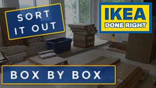 How To Quickly And Easily Organize The Boxes For Your Ikea Kitchen [upl. by Llejk]