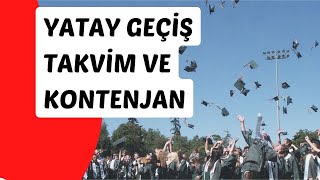 YÖK SON DAKİKA YATAY GEÇİŞ TAKVİM VE KONTENJAN LİSTESİ AÇIKLANDI [upl. by Placeeda441]