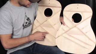 Gibson Acoustic Bracing Pattern Overview [upl. by Anaimad806]