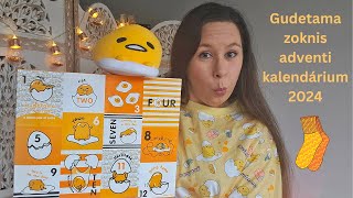 Gudetama 2024 zoknis adventi kalendárium  Unboxing magyar [upl. by Enirehtacyram]