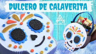 🟠 𝗗𝘂𝗹𝗰𝗲𝗿𝗼 de 𝗖𝗔𝗟𝗔𝗩𝗘𝗥𝗜𝗧𝗔  Dulcero con forma de CALAVERA  Día de muertos calaverita manualidades [upl. by Arehs69]