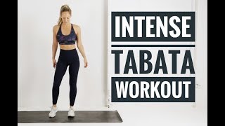 12 Minute Full Body TABATA Workout  INTENSE No equipment workout [upl. by Loresz]