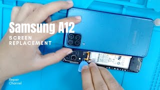 Samsung A12 Screen Replacement  How to replace A12 screen [upl. by Cardew]