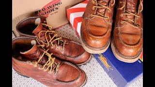 2 YEARS ONRED WING Vs THOROGOOD  Which is the best moc toe boot [upl. by Ravel]