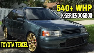 TOYOTA TERCEL  5EFTE  KSERIES DOGBOX  540 WHP [upl. by Oirasan907]