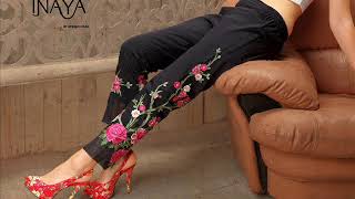 DESIGNER CIGARETTE PANTS BY INAYAMANTRA FASHION BEST CIGARETTE PANTS FOR WOMEN [upl. by Zetrok]