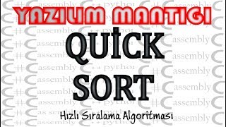 Quick Sort Hızlı Sıralama Algoritması C dili üzerinde [upl. by Styles]