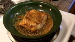 Lingcod Recipe  Easy to Make Pan Seared and Potato Chip and Pecan Crusted Lingcod Recipe [upl. by Geldens746]