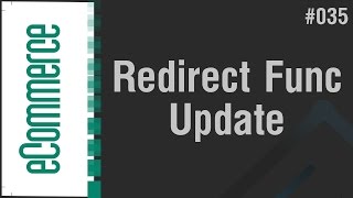 eCommerce Shop in Arabic 035  Update The Redirect Function [upl. by Aeneg]