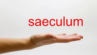 How to Pronounce saeculum  American English [upl. by Esilehc191]