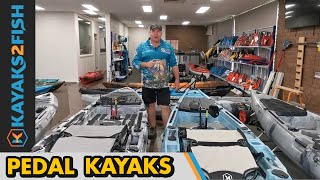 Kayaks2Fish Foot Pedal Kayak Range Overview [upl. by Airotkciv]