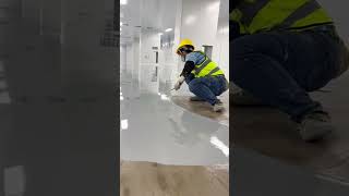 How to Renovate a Factory Floor with Epoxy SelfLeveling process epoxyflooring [upl. by Standush]