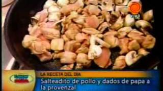 salteado de pollo y dados de papa a la provenzal pt3 201102083gp [upl. by Amesari723]