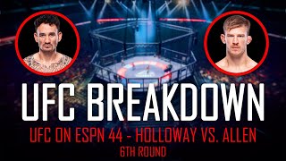 Live results amp reaction  UFC Kansas City Holloway vs Allen  6th Round PostFight Show [upl. by Neetsyrk]