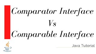 Comparable Interface vs Comparator Interface  Java Tutorial [upl. by Kcolttam]