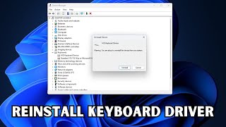 How To Reinstall Keyboard Driver In Windows 11 amp 10 [upl. by Zoe]